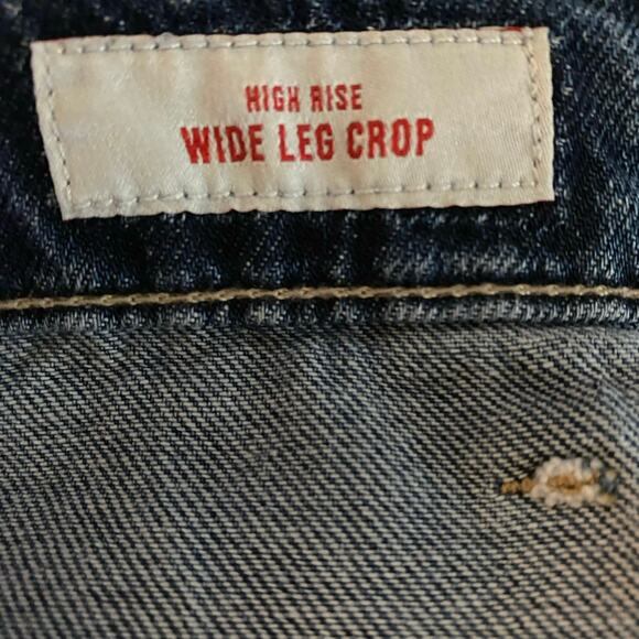 Lucky Brand Size 10 30 High Rise Wide Leg Crop Jeans Cropped - Picture 6 of 9